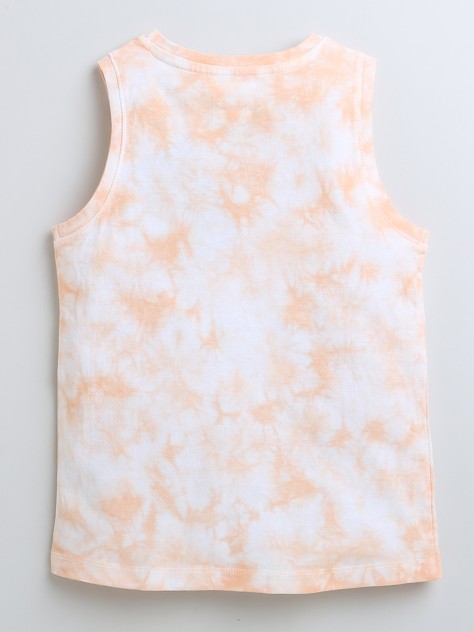 BUMZEE Peach Boys Sleeveless T-Shirt