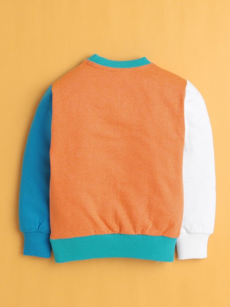 BUMZEE Multi Boys Full Sleeves Cotton Sweatshirt