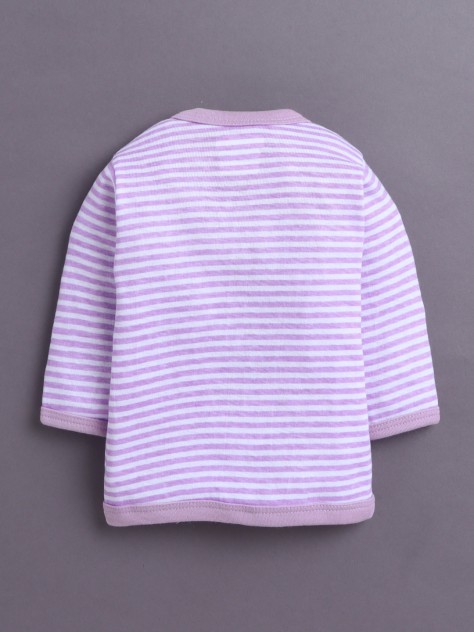 BUMZEE Girls Full Sleeves Jabla Lavender & White Pack of 3