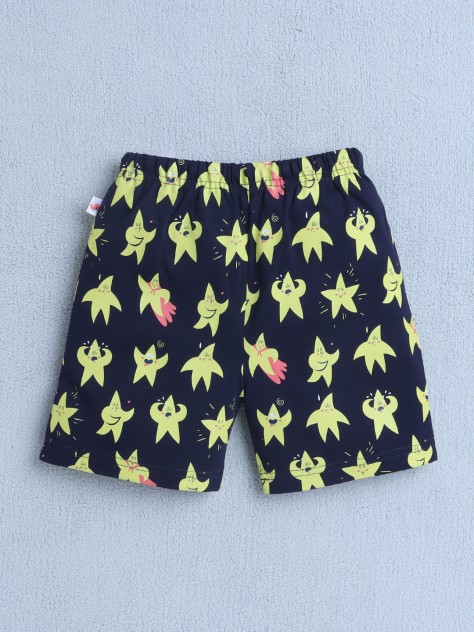 BUMZEE Brown & Navy Boys Shorts Pack Of 2