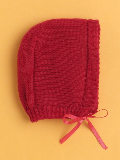 BUMZEE Maroon Baby Boys Full Sleeves Acrylic Blend Sweater With Cap & Socks