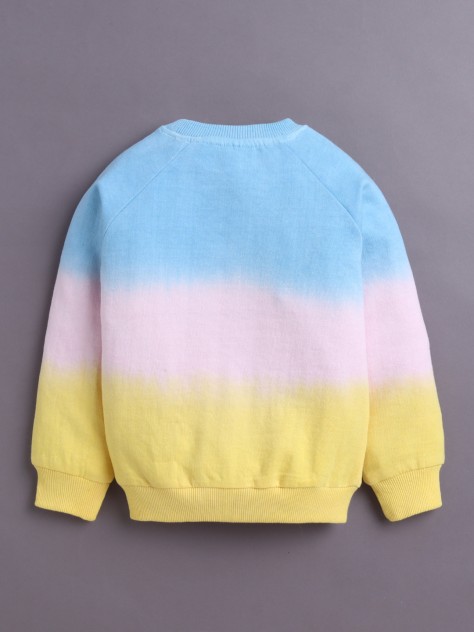 BUMZEE Multi Girls Full Sleeves Cotton Sweatshirt