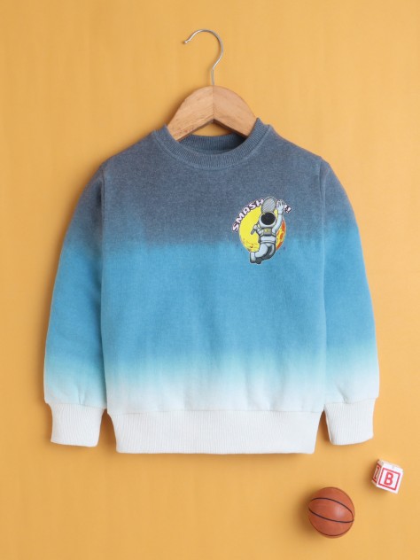 BUMZEE Multi Boys Full Sleeves Cotton Sweatshirt