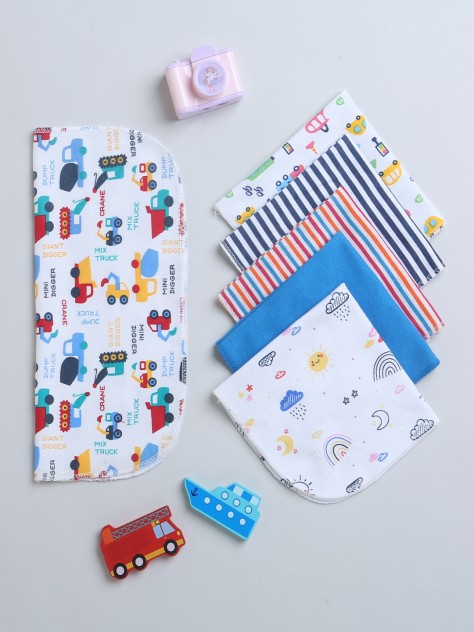 BUMZEE Multi Boys Napkin Pack Of 6