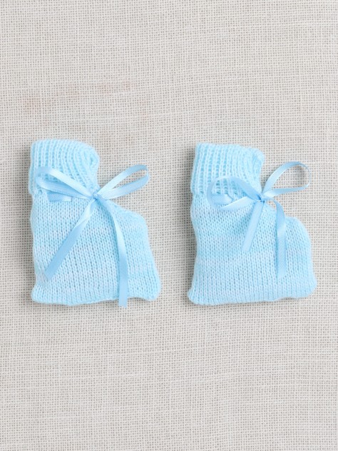 BUMZEE Aqua Baby Boys Full Sleeves Acrylic Blend Sweater With Cap & Socks