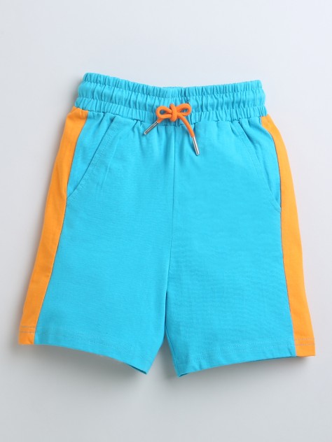 BUMZEE Yellow & Blue Boys Half Sleeves T-Shirt & Short Set