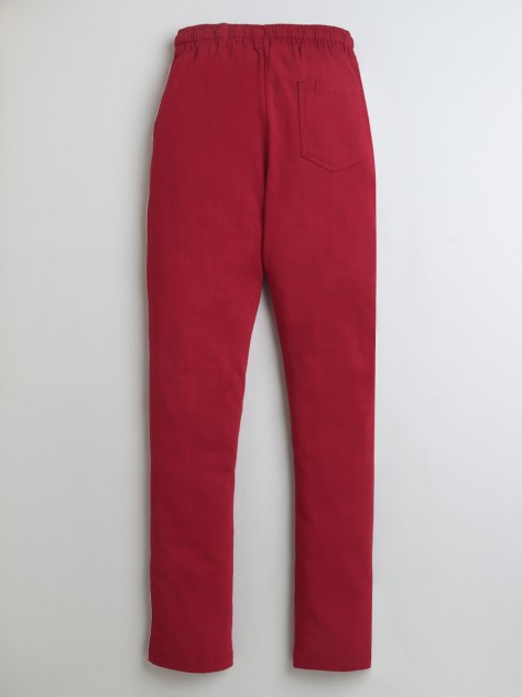 BUMZEE Maroon Boys Cotton Track Pant