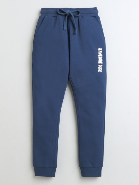 BUMZEE Royal Blue Boys Cotton Jogger