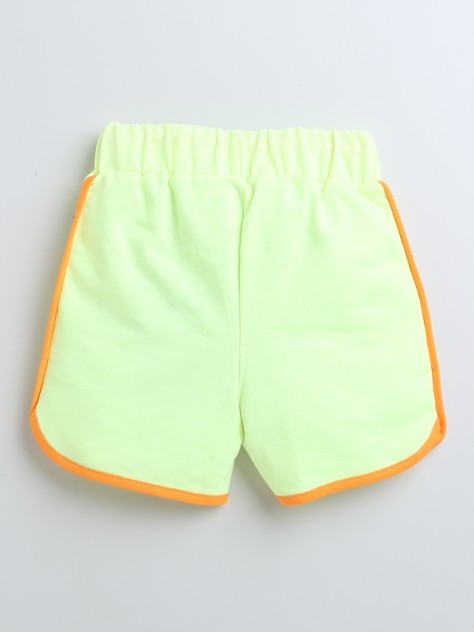 BUMZEE Neon Green Girls Shorts