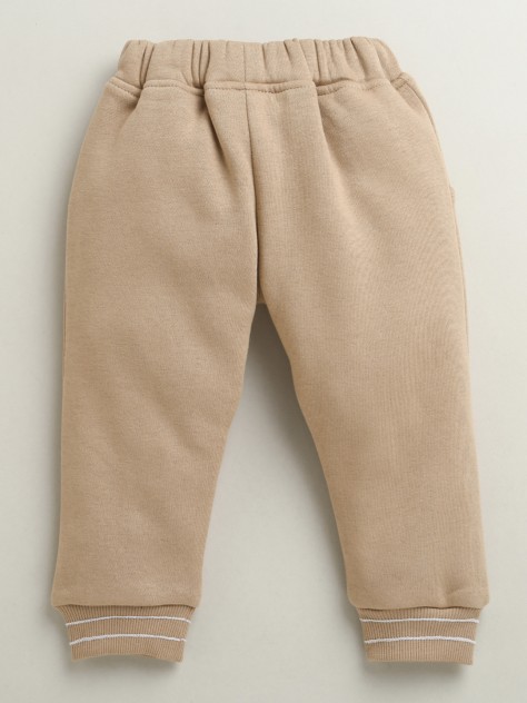 BUMZEE Brown Boys Full Sleeves Cotton Blend Winter Set