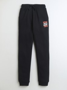 BUMZEE Black Boys Cotton Jogger