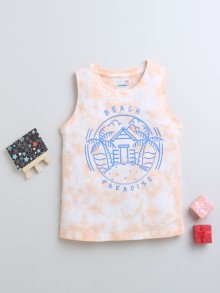 BUMZEE Peach Boys Sleeveless T-Shirt