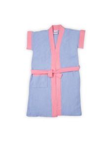 Bumzee Purple & Pink Terry Cotton Girls Bathrobe