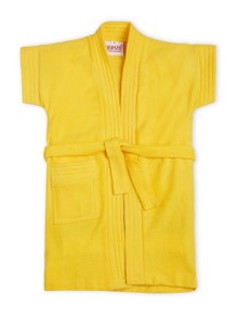 Bumzee Yellow Terry Cotton Boys Bathrobe