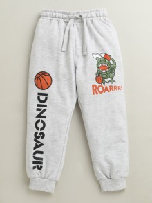BUMZEE Grey Melange Boys Cotton Jogger