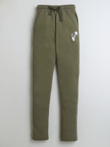 BUMZEE Olive Boys Cotton Track Pant