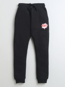 BUMZEE Black Boys Cotton Jogger