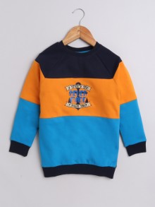 BUMZEE Multi Boys Full Sleeves Cotton Sweatshirt