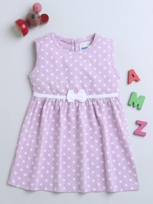 BUMZEE Lavender Girls Sleeveless Frock