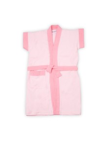 Bumzee Pink & Pink Terry Cotton Girls Bathrobe