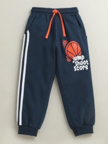 BUMZEE Navy Boys Cotton Jogger