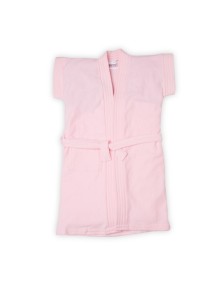 Bumzee Pink Terry Cotton Girls Bathrobe