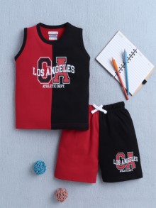 BUMZEE  Boys Sleeveless T-Shirt & Short Set