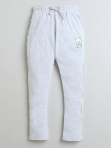 BUMZEE Grey Melange Boys Cotton Track Pant