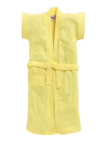 Bumzee Yellow Terry Cotton Boys Bathrobe