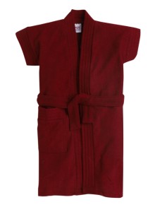 Bumzee Maroon Terry Cotton Boys Bathrobe